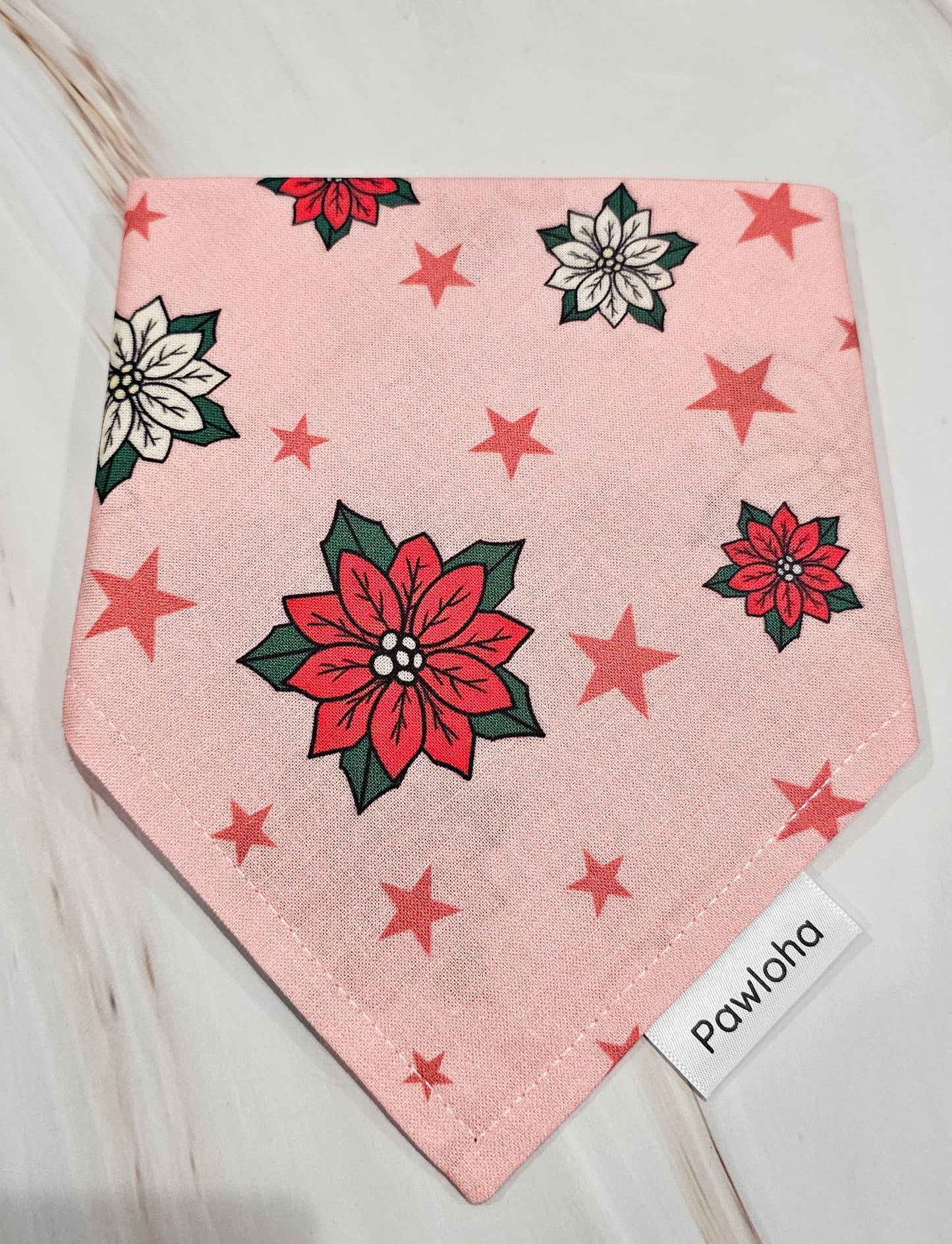 Pawliday Poinsettia Bandana