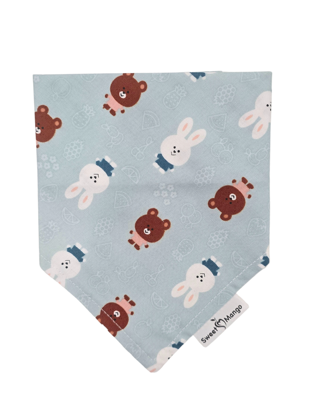 Bears + Bunnies (Blue) Bandana
