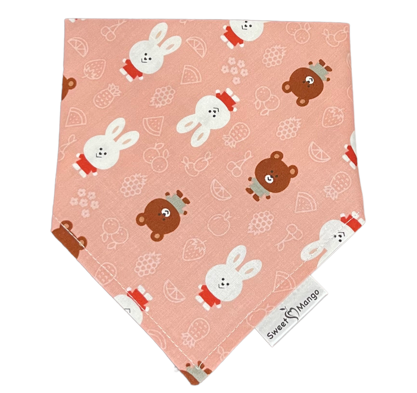 Bears + Bunnies (Pink) Bandana