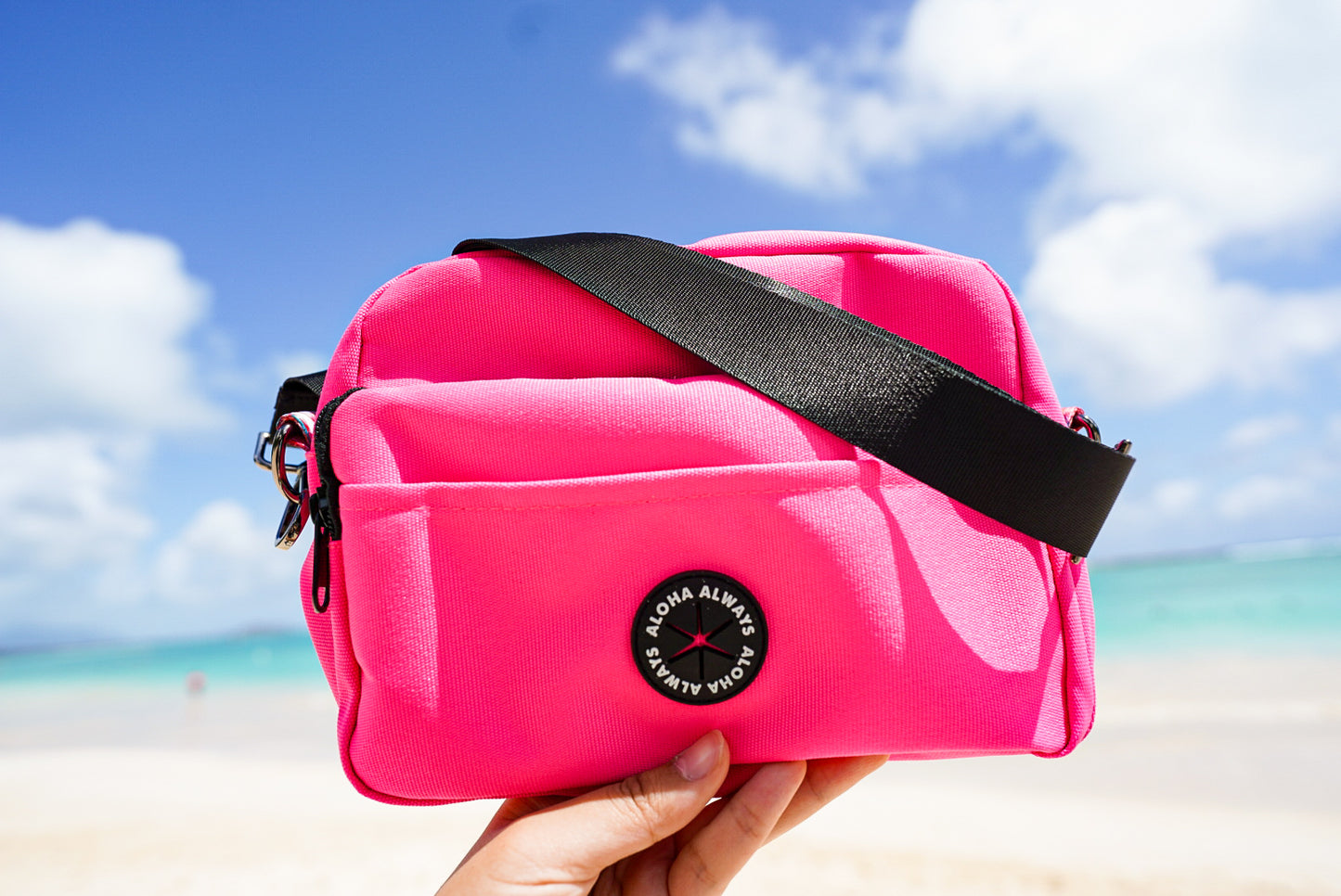 Aloha Dog Walking Bag - Hot Pink