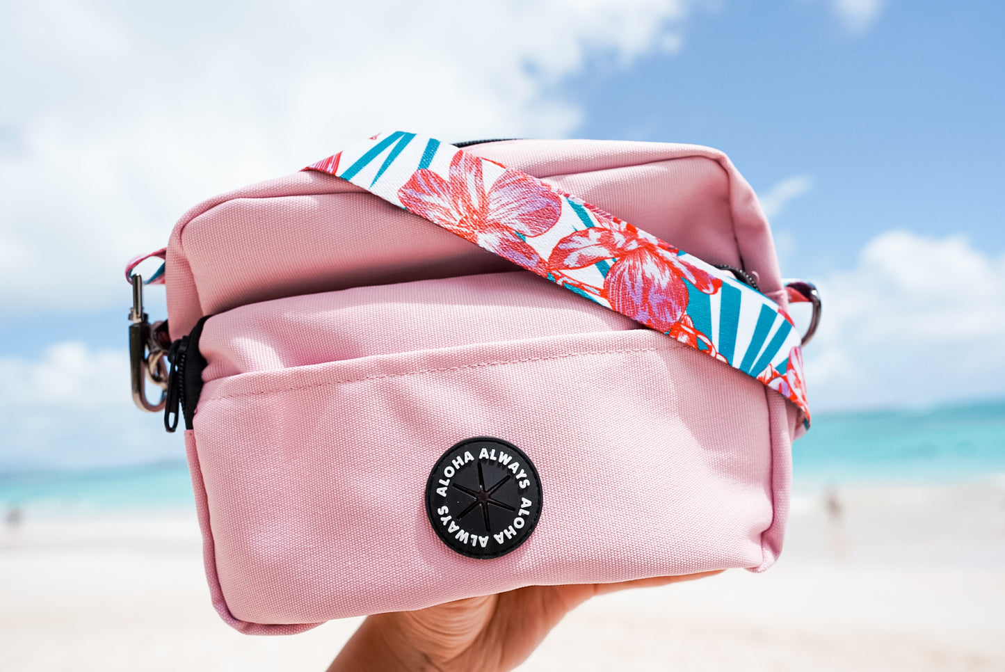 Aloha Dog Walking Bag - Hot Pink
