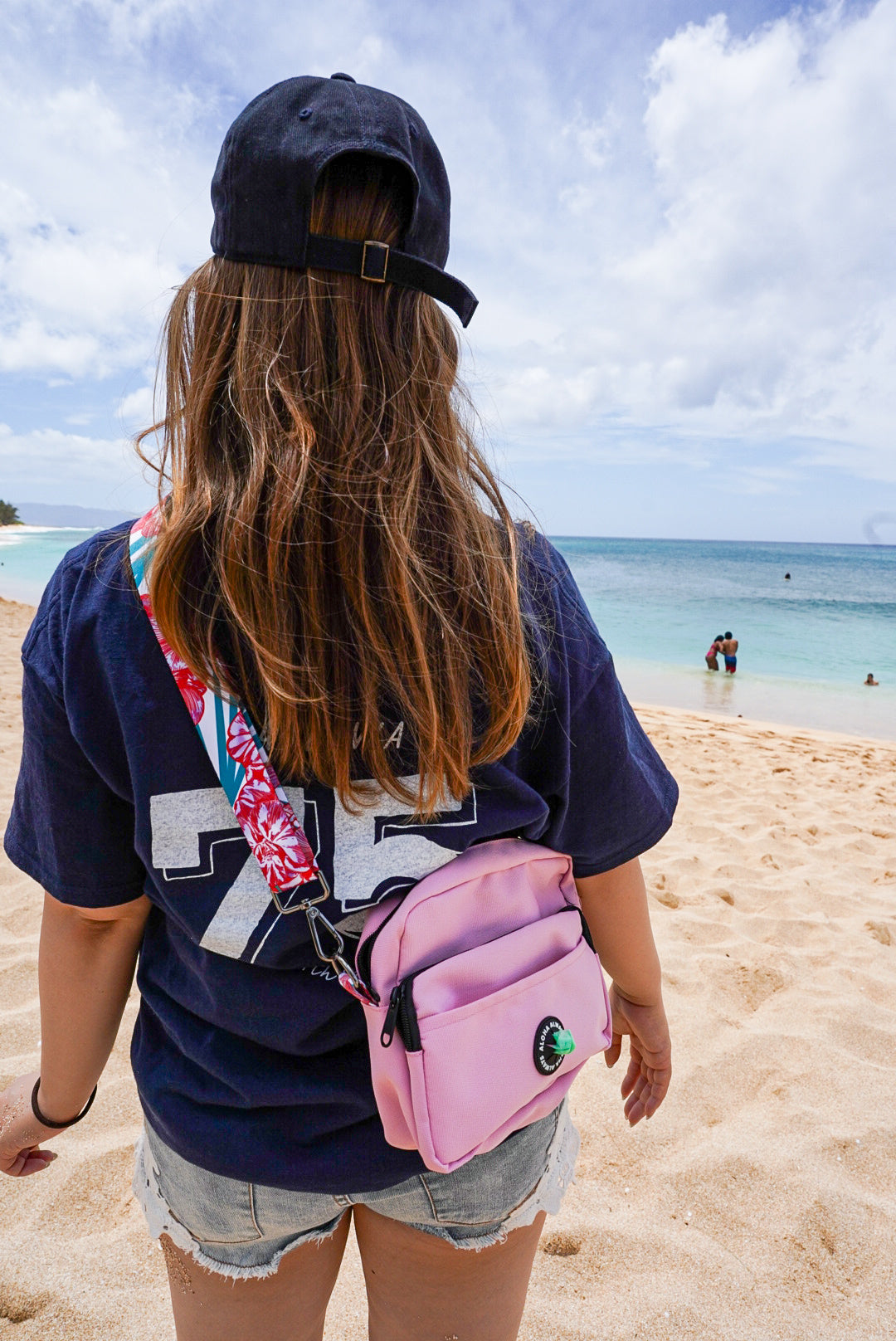 Aloha Dog Walking Bag - Hot Pink