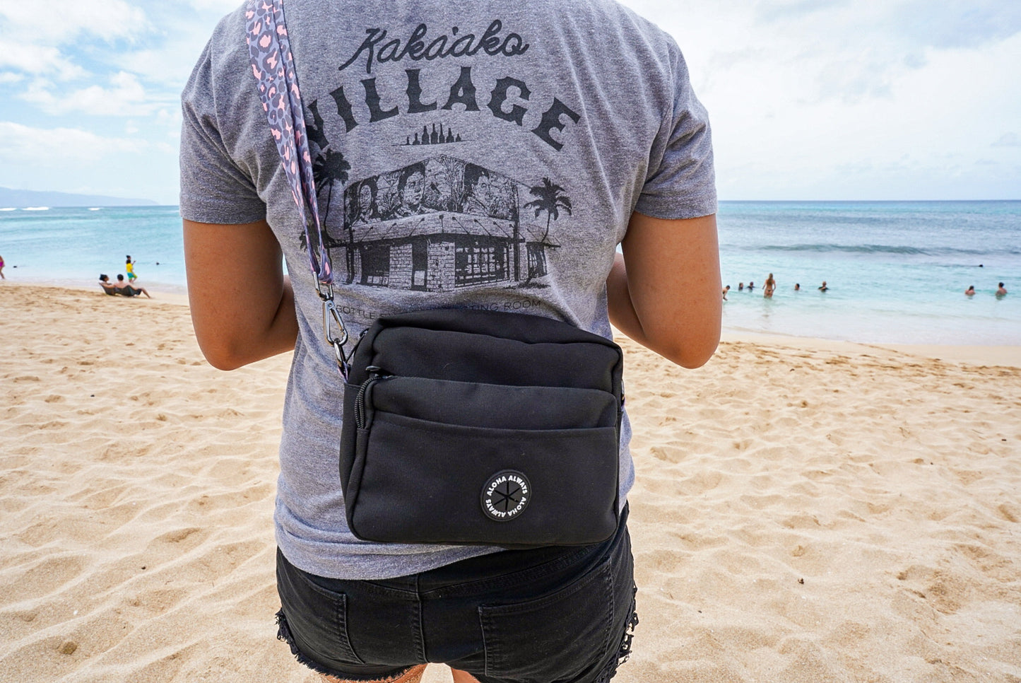 Aloha Dog Walking Bag - Hot Pink