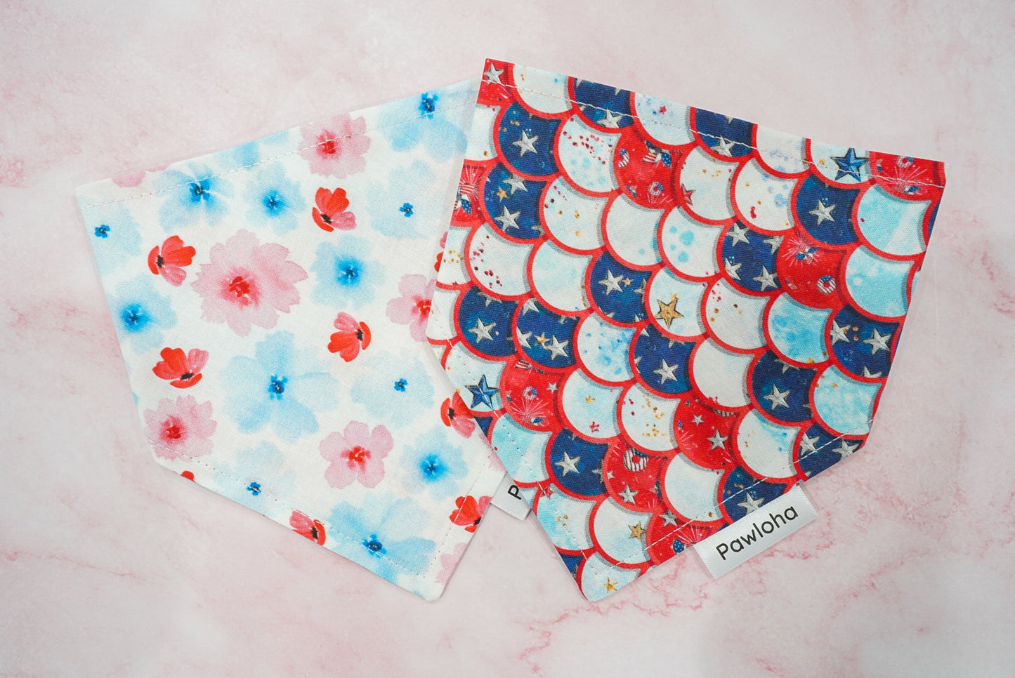 Pawtriotic Mermaid & Summer Floral Bandana