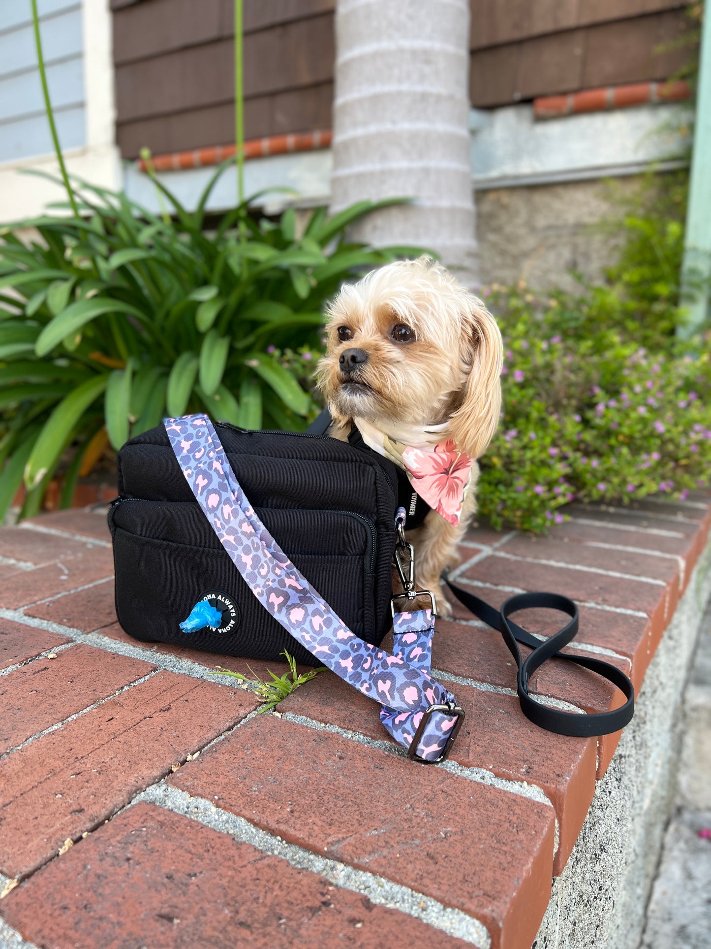 Aloha Dog Walking Bag - Hot Pink